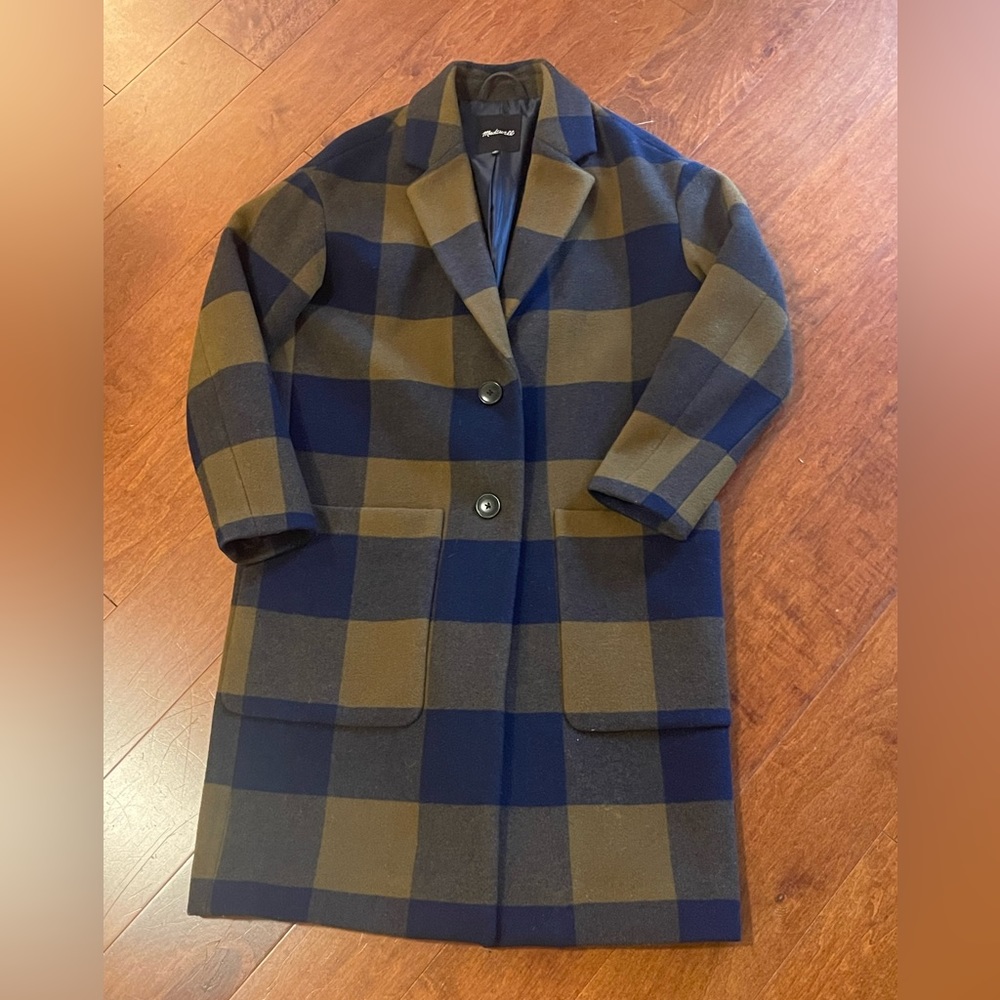 Madewell Buffalo Plaid wool coat